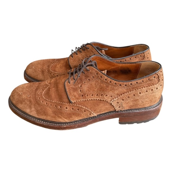 Antonio Maurizi Wingtip Suede Oxford, Brown